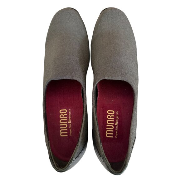 MUNRO Womens Size 7 SS American TRAVELER Loafers Shock Absorbing Heel Gray/Black - Picture 6 of 9
